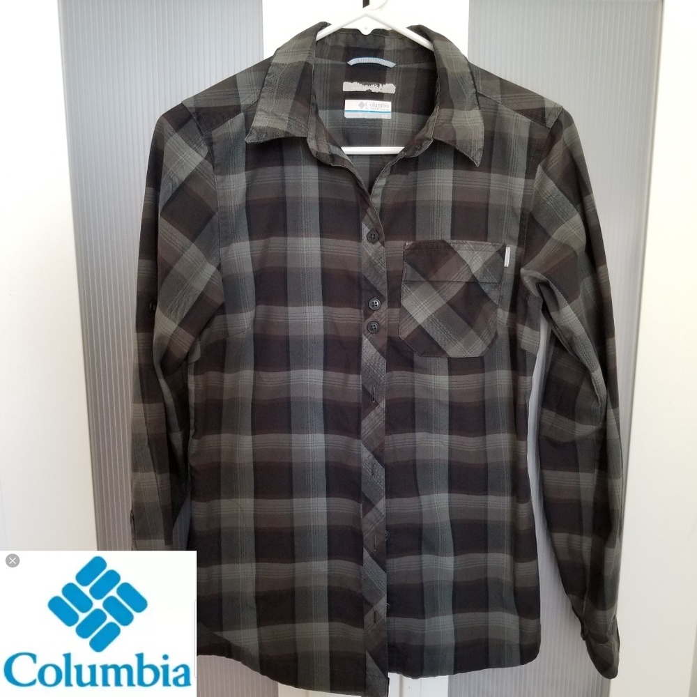 Columbia Women's Plaid Button Long Sleeve …